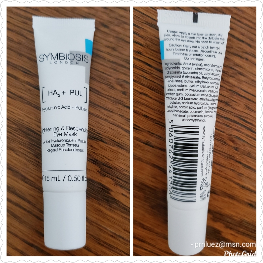 Symbiosis London Tightening & Resplendent Eye Mask